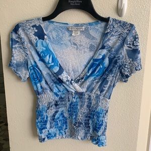 Cute Blue Summer Top